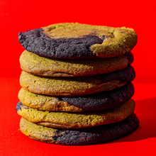 Load image into Gallery viewer, Ube &amp; Matcha Marbled Cookies 2Pac
