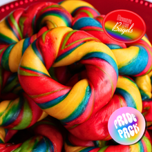 Load image into Gallery viewer, Mardi Gras Mini Bagel Pride Pack (avail. Feb 14-Mar 1)

